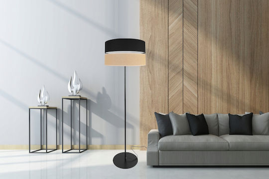 Light Home Lampa de podea Î152xL40cm. cu Soclu pentru Bec E27 Negru