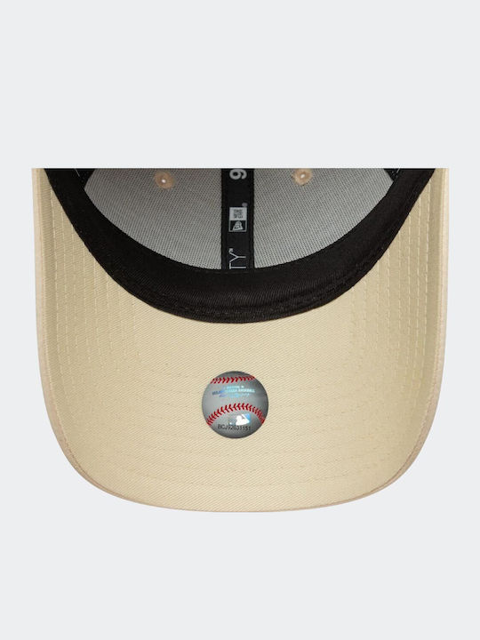 New Era La Dodgers Mlb Satin Rhinestone Cream 9forty Adjustable Cap Дамска Шапка Бежова