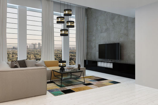 Light Home Метална Настолна лампа за Цокъл E27 с Черен Абажур и Основа
