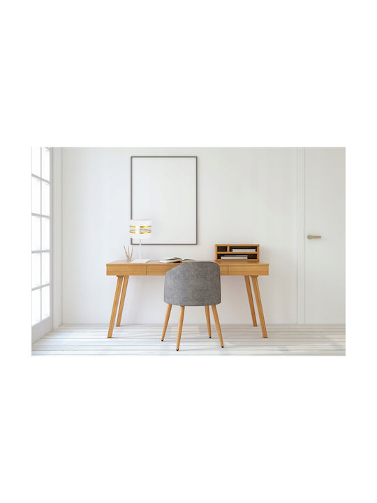 Light Home Μεταλλικό Πορτατίφ για Ντουί E27 με Λευκό Καπέλο και Βάση