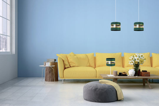 Light Home Metal Table Lamp for Socket E27 with White Shade and Base