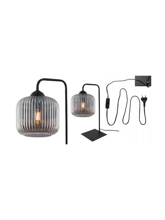 Light Home Lampă de masă pentru Soclu E27 cu Abajur Negru și Bază
