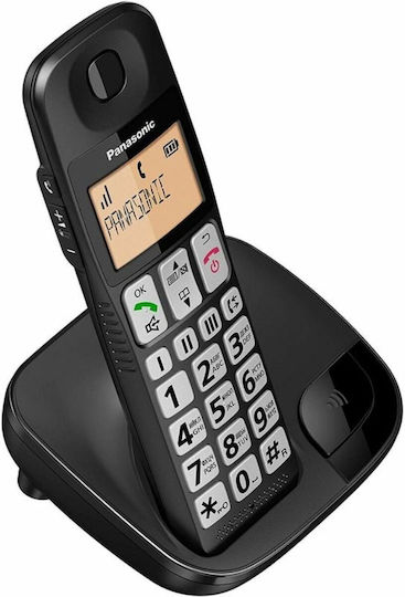 Panasonic KX-TGE310 Ασύρματο Τηλέφωνο Μαύρο