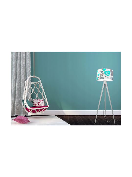 Light Home LED Kinder Dekorative Lampe Türkis 55εκ.