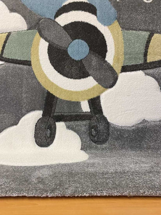 Koulis Carpets Pilot 8340a Kinder Teppich Blau 133x190cm