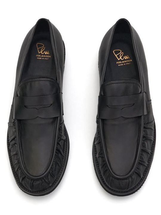 Δερμάτινα Ανδρικά Loafers σε Μαύρο Χρώμα