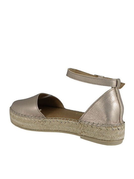Damenplattformen im Espadrilles-Stil Beige