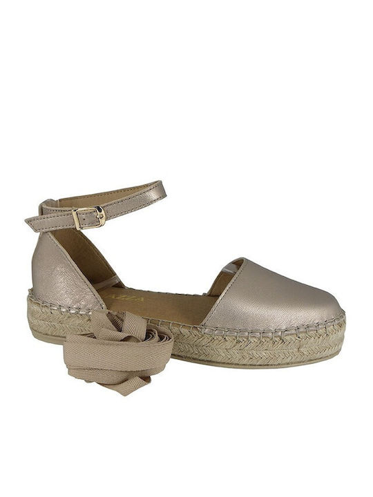 Damenplattformen im Espadrilles-Stil Beige