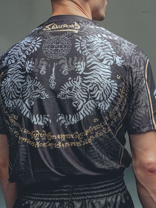 8 Weapons Herren Kurzärmlig T-Shirt 8180004 Schwarz