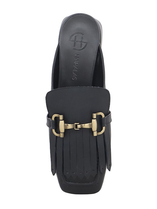 Flat Mules σε Μαύρο Χρώμα