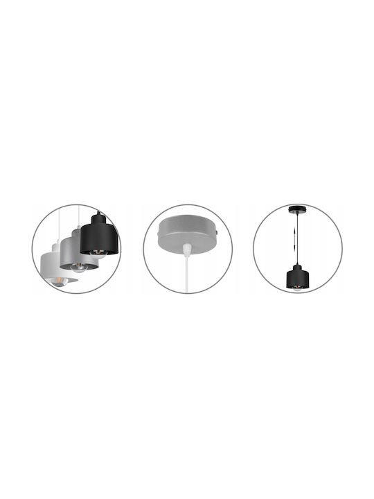 Light Home Ρυθμιζόμενο Κρεμαστό Φωτιστικό Μαύρο