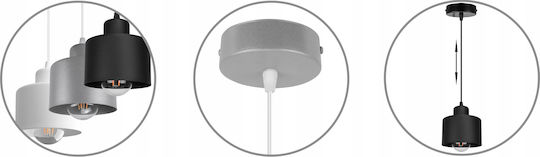 Light Home Ρυθμιζόμενο Κρεμαστό Φωτιστικό Μαύρο