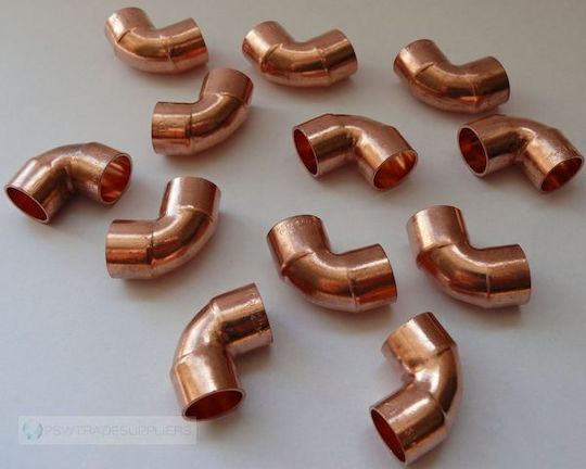 Copper Elbow Double Socket 18mm York