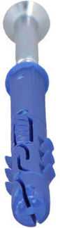 Polyamide Frame Plug 10x120 Mm Funnel Galvanized Screw Pack 25 Pcs