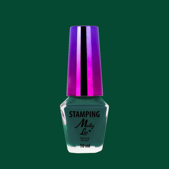 Mollylac Green Nail Stamp Stamping Polish 10ml No 8