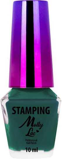 Mollylac Green Nail Stamp Stamping Polish 10ml No 8