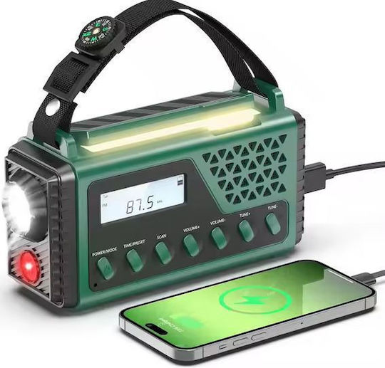 Sayin Portable Radio Solar Green