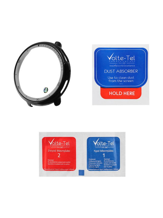 Volte-Tel Edge Cover with Key Πλαστική Θήκη σε Μαύρο χρώμα για Amazfit Active 2
