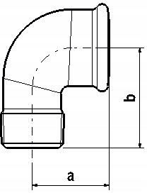Cot Negru 1/2 Inch Dn15 90 Grade