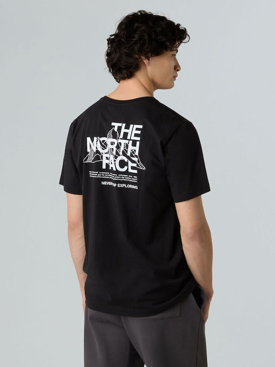 Mountain Sketch T-Shirt Black