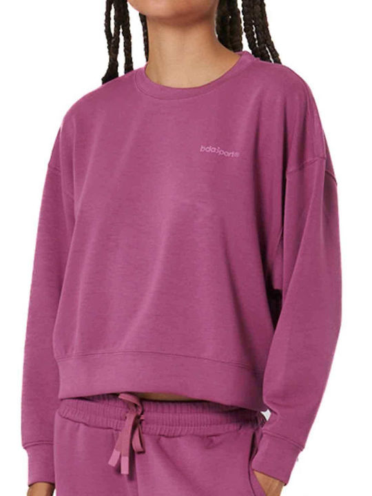 Cropped Γυναικείο Φούτερ Maroon