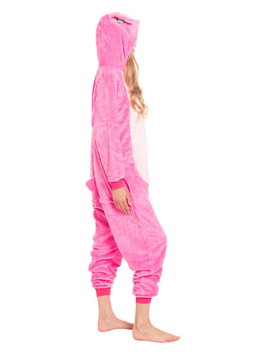Pijama Onesie De Iarnă Pentru Femei Roz