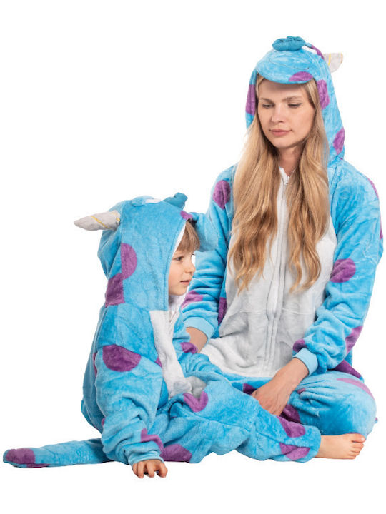 Winter Women's Blue Onesie Pajama