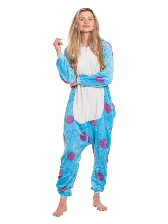 Winter Women's Blue Onesie Pajama