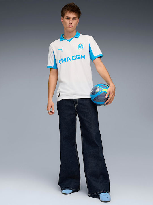 Olympique Marseille Home Jersey Style Football