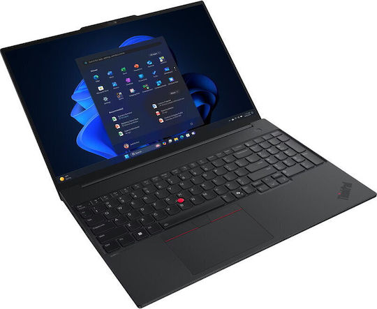 Lenovo ThinkPad E16 Gen 3 16" IPS FHD+ (Nucleu 5-210H/16GB/512GB SSD/W11 Pro) Negru (Tastatură Engleză Internațională)