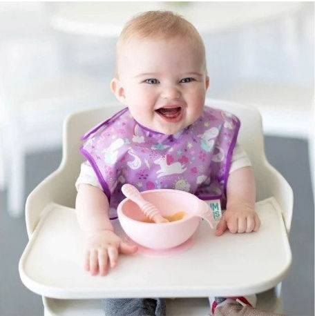 Bumkins Superbib Bib Fabric with Hoop & Loop Fastener & Pocket Multicolored for 24 m+ 3pcs