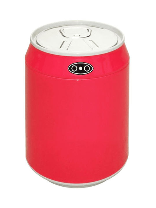 Ecosales Waste Bin Made of Inox Steel Red 6lt
