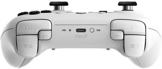 8Bitdo Ultimate 2 Ασύρματο Gamepad με Hall Effect Sticks για PC / Switch / Switch 2 Λευκό