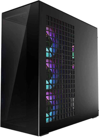 Arctic Xtender VG Mirror Gaming Midi Tower Computer Case With Side Window Black
