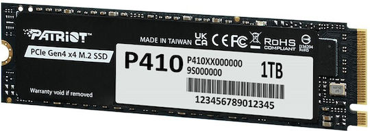 Patriot Viper P410 SSD 1TB τύπου M.2 με σύνδεση PCI Express 4.0 P410P1TBM28H