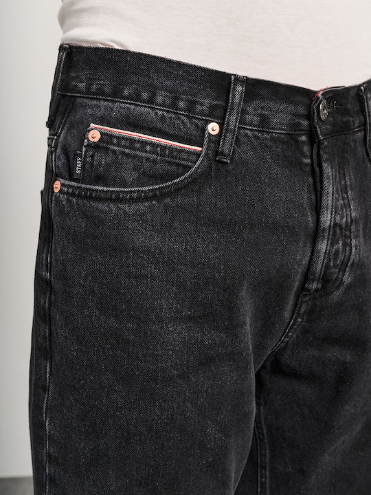 Martin Men's Jeans Pants with Loose Fit Black