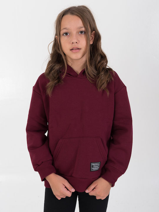 Hanorac Copii cu Glugă Burgundy
