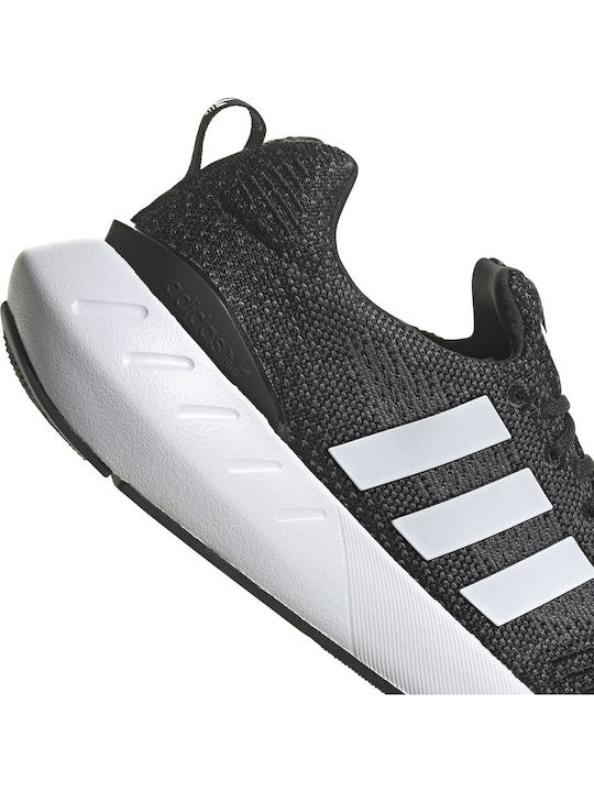Swift Run 22 Adidași Pentru Bărbați Core Negru / Alb Cloud / Gri Five