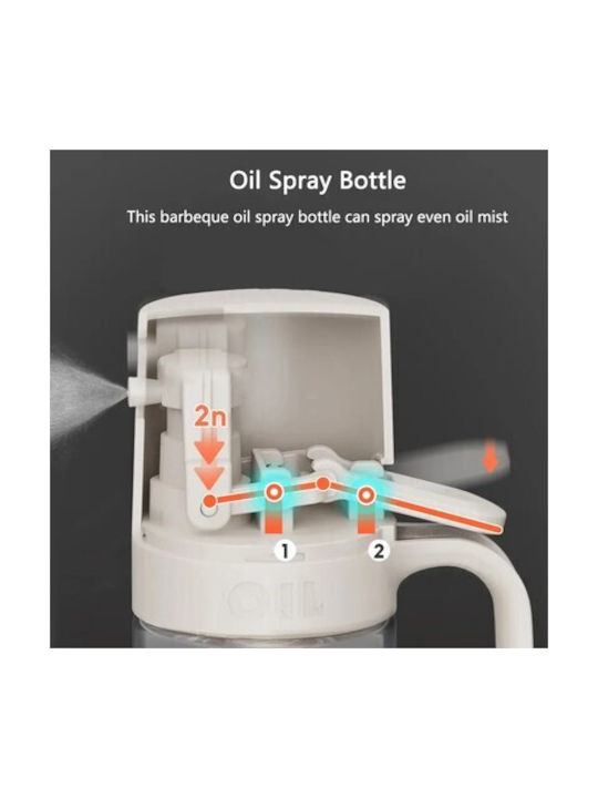 Ecoco Oil Can Spray Glass 250ml grey
