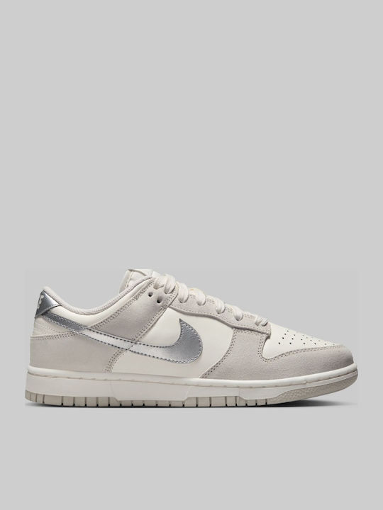 Dunk Low Sneakers Silver Swoosh
