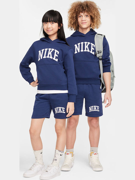 Fleece Παιδικό Φούτερ με Κουκούλα και Τσέπες Μπλε K Nsw Club