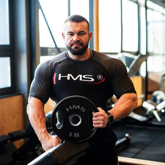 HMS Σετ Δίσκοι Ολυμπιακού Τύπου Λαστιχένιοι 2 x 5kg Φ50mm με Λαβές