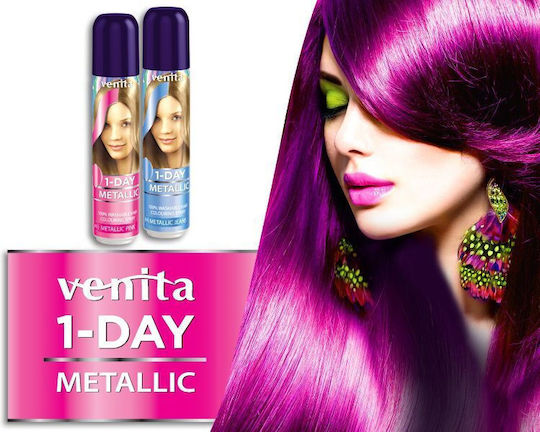 Venita Полуперманентна Боя за Коса в Спрей 5 Космическо Синьо 50ml