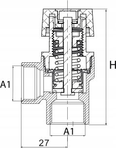 Sicherheitsventil 1/2' x 1/2" 10 Bar