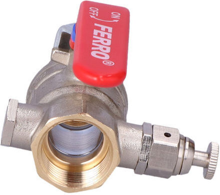Ball Valve Nut-to-Nut Lever Air Vent Plug 3/4 Inch F-power