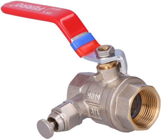 Ball Valve Nut-to-Nut Lever Air Vent Plug 3/4 Inch F-power