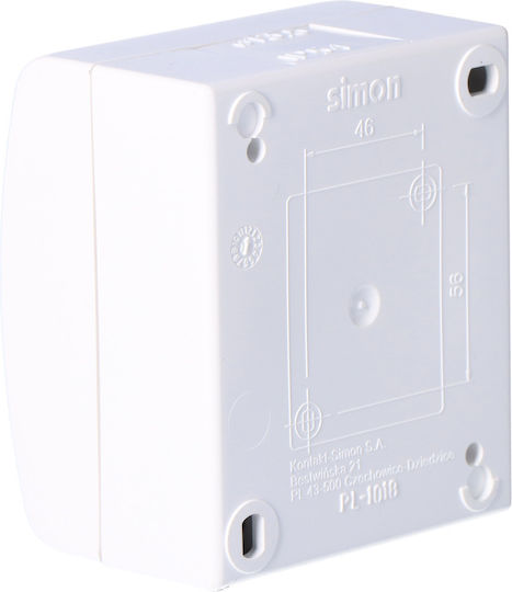 Kontakt-Simon Waterproof Wall Switch Lighting Two-Way with Frame White