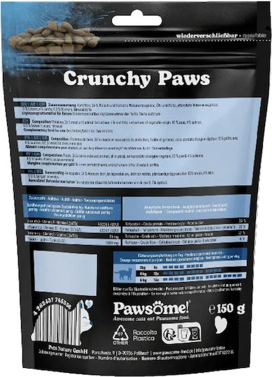 Pawsome Котешки Лакомства с Сьомга Картофи за Котка 8бр 150гр