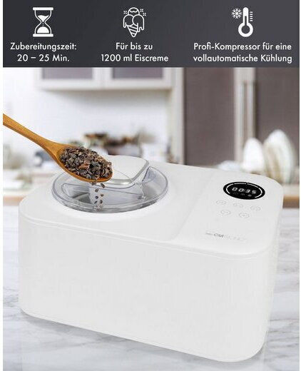 Clatronic ICM 3784 Παγωτομηχανή 1.2lt Λευκή