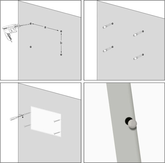 Wiltoc Infrarot-Heizpaneele Wand Keramik 290W Weiß 62cm